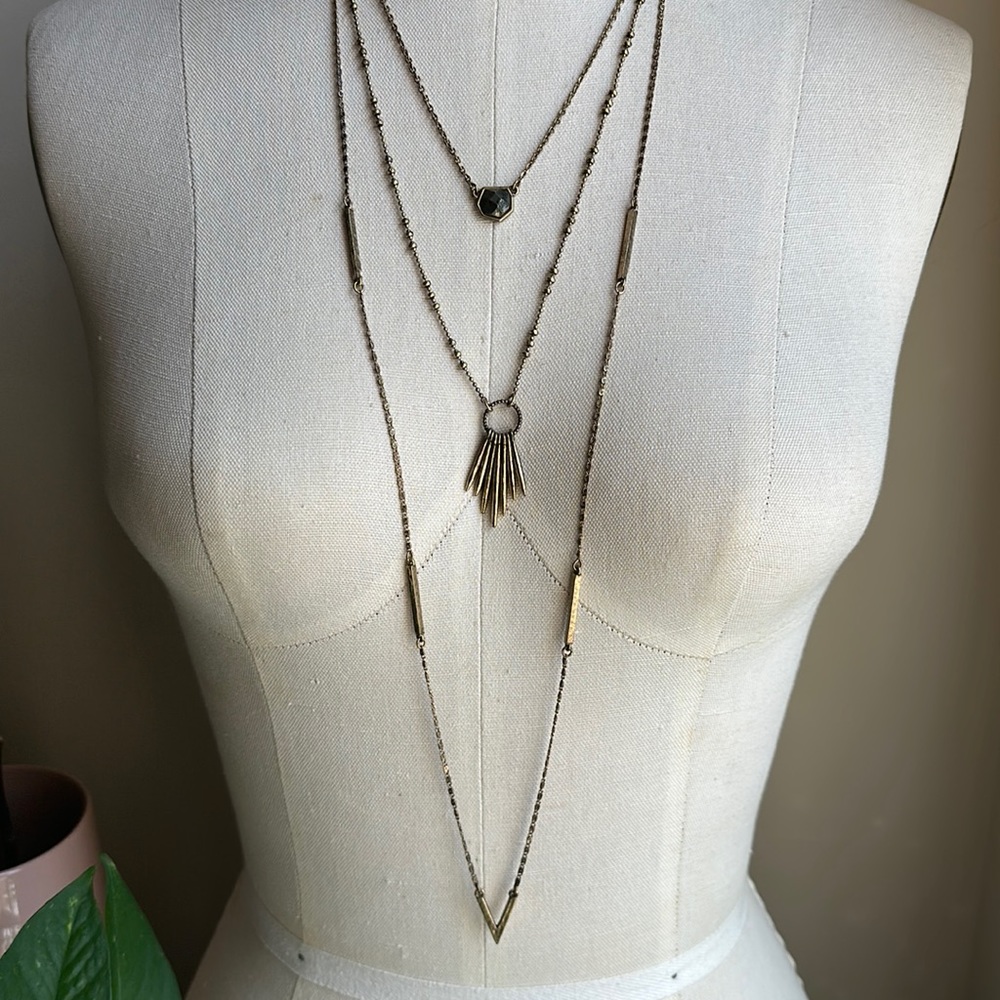 Lucky Brand triple-strand necklace. Adjustable. Bohemian. Festival Season! ✨ - Picture 2 of 7